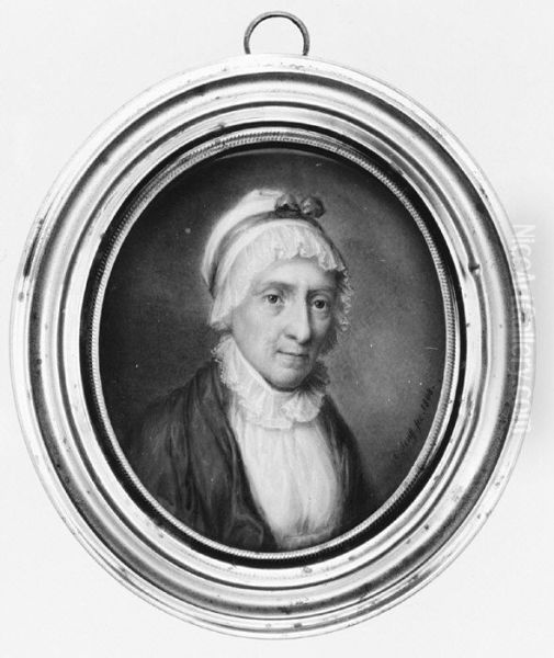 Portrait of a Woman Oil Painting by Karl August Senff