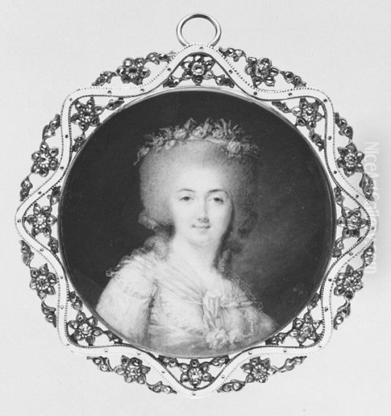 Portrait of a Woman Oil Painting by Peter Adolf Hall
