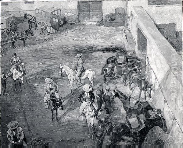 Victims of the Fiesta Oil Painting by Ignacio Zuloaga