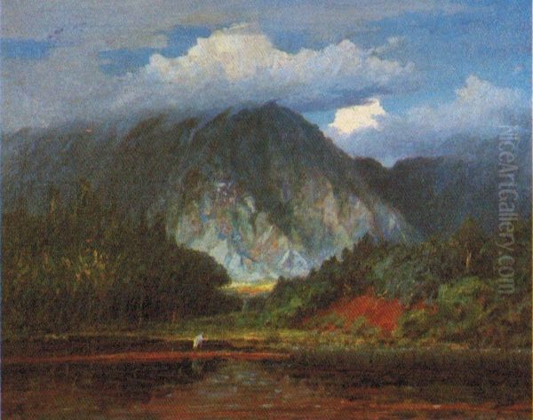 Selkirk's Peak Oil Painting by D. Howard Hitchcock