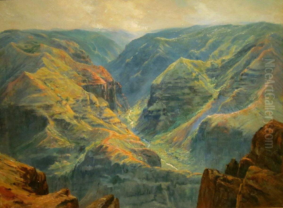 Waimea Canyon, Kauai Oil Painting by D. Howard Hitchcock Waimea Canyon, Kauai Oil Painting by D. Howard Hitchcock