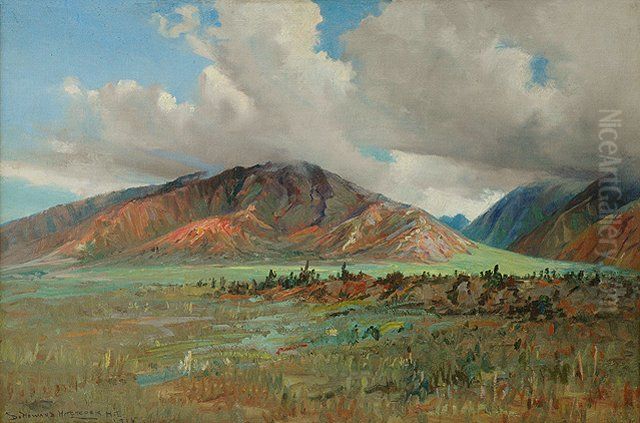 Valley Isle' Scene in The Island of Maui Oil Painting by D. Howard Hitchcock Valley Isle' Scene in The Island of Maui Oil Painting by D. Howard Hitchcock