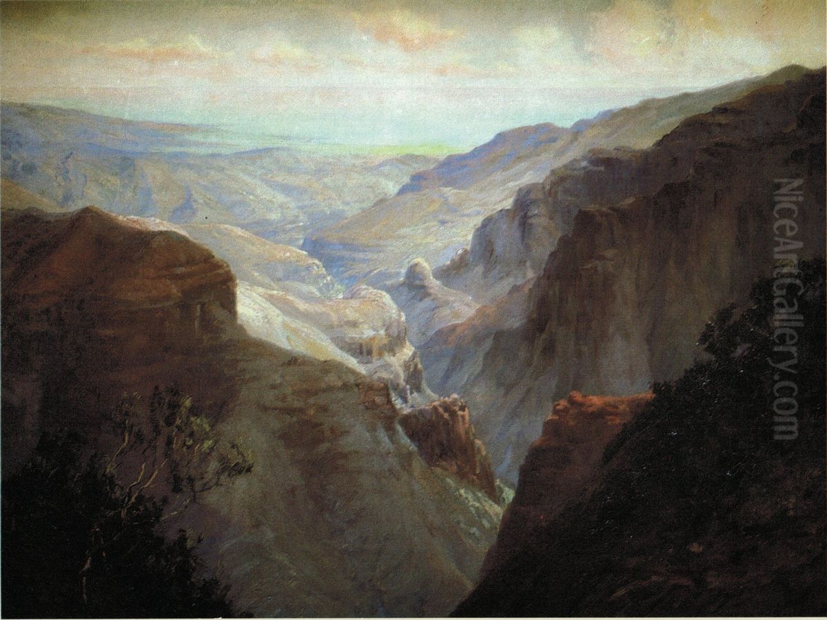 Waimea Canyon, Kauai Oil Painting by D. Howard Hitchcock