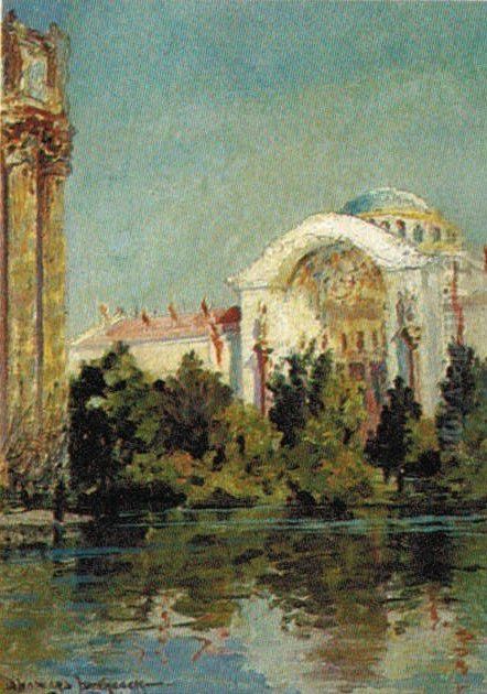 Palace of Fine Arts Oil Painting by D. Howard Hitchcock