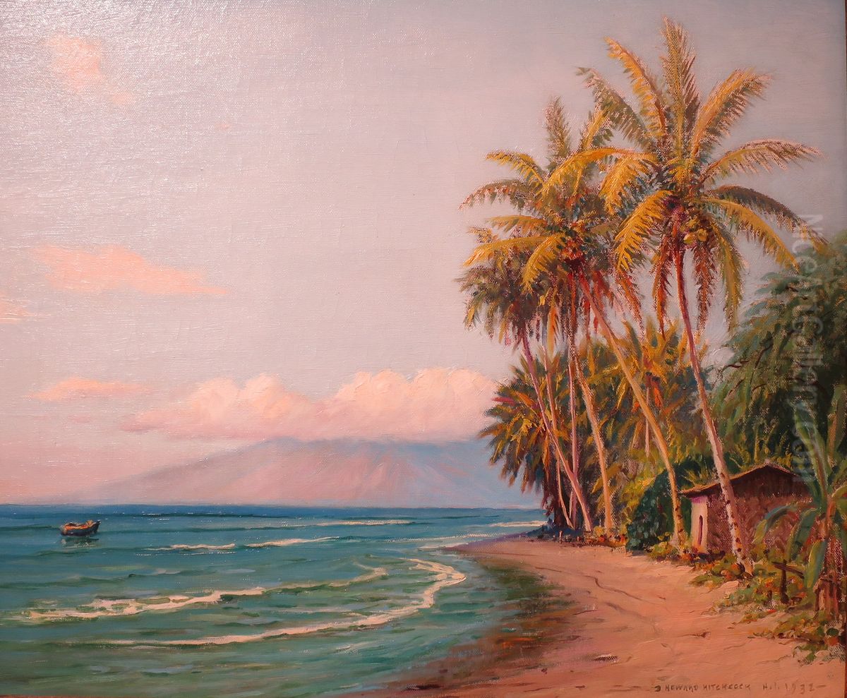 Lahaina Beach - West Maui Oil Painting by D. Howard Hitchcock