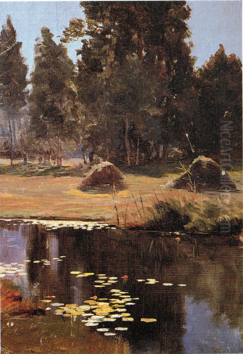Moret-sur-Loing Oil Painting by D. Howard Hitchcock