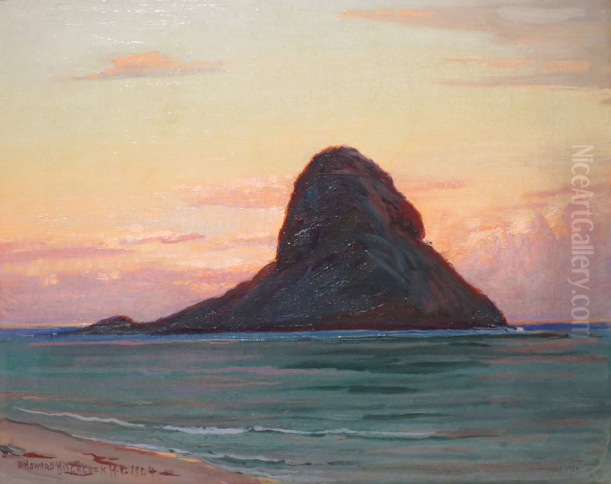 Mokoli'i Island at Twilight Oil Painting by D. Howard Hitchcock