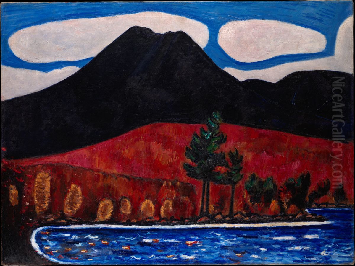 Mt. Katahdin (Maine), Autumn #2 Oil Painting by Marsden Hartley
