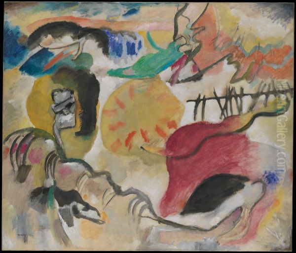 Improvisation 27 (Garden of Love II) Oil Painting by Wassily Kandinsky
