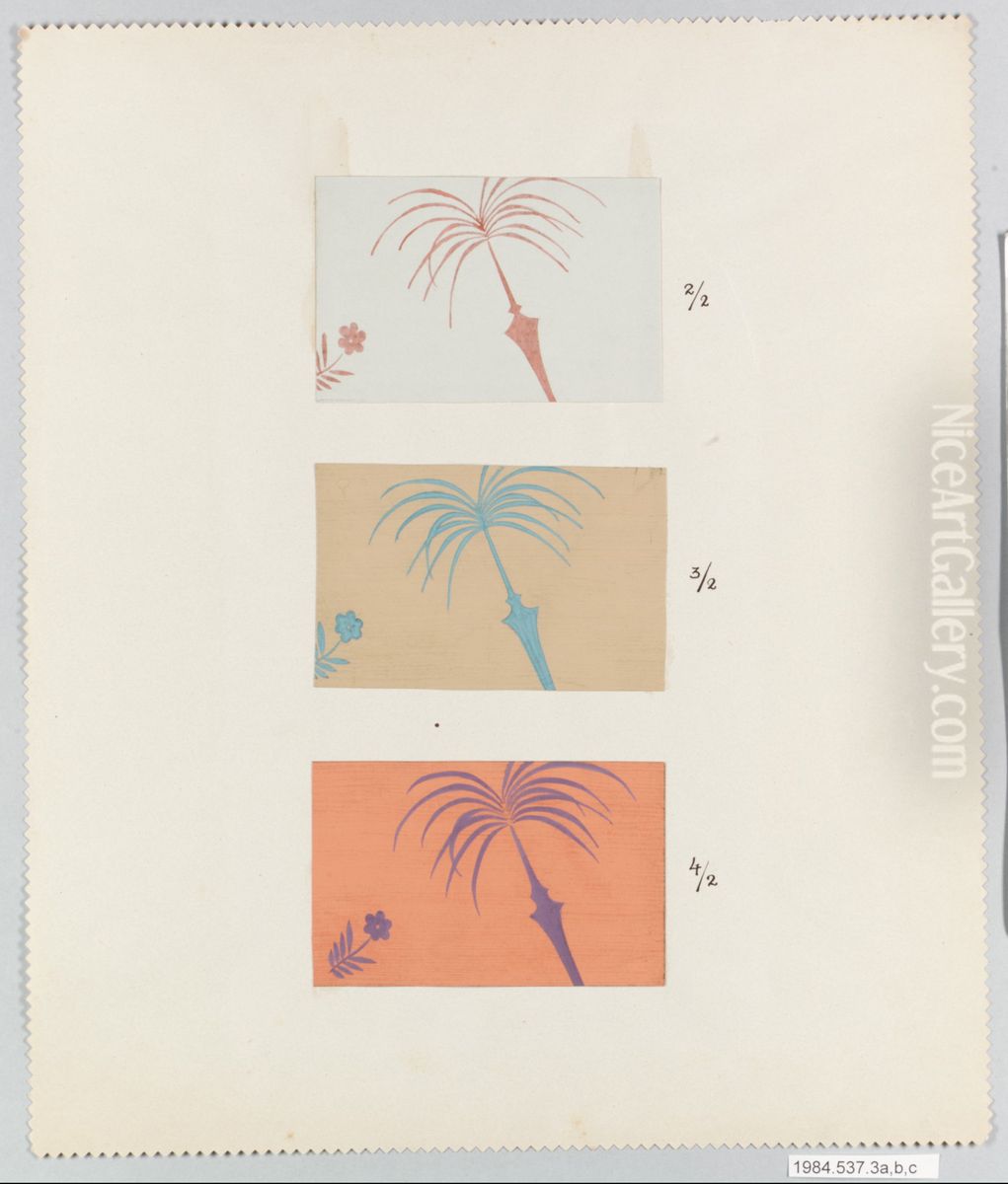 PALM Oil Painting by Dagobert Peche