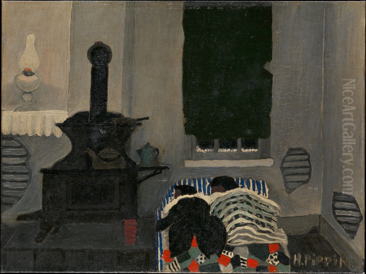 Asleep Oil Painting by Horace Pippin