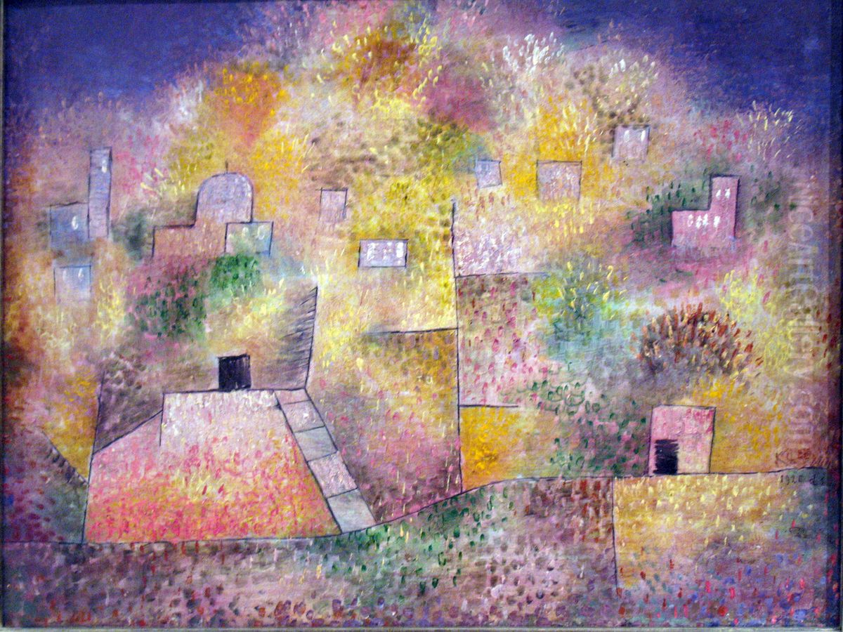 Oriental pleasure garden Oil Painting by Paul Klee