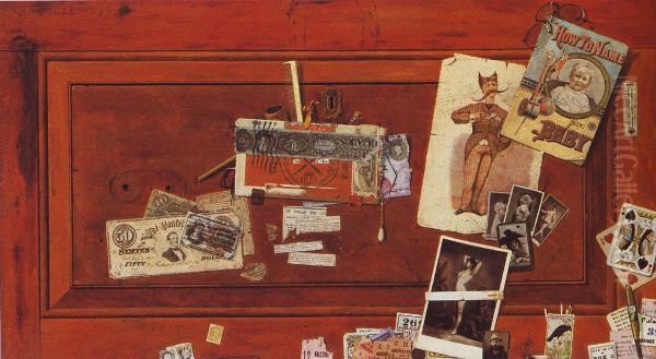 A Bachelor's Drawer Oil Painting by John Haberle