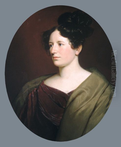Mrs. David Cadwallader Colden Oil Painting by Charles C. Ingham