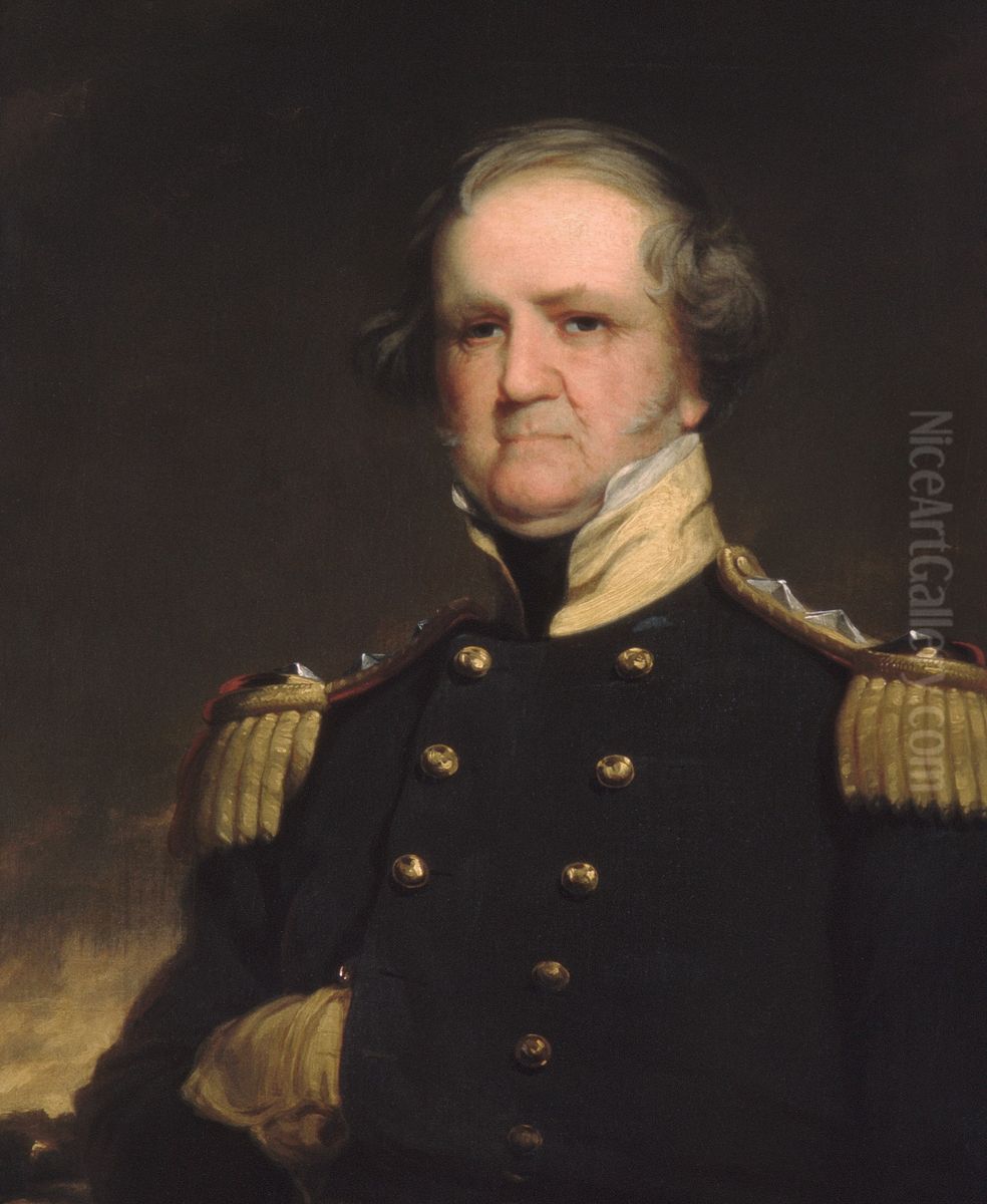 General Winfield Scott Oil Painting by Robert Walter Weir