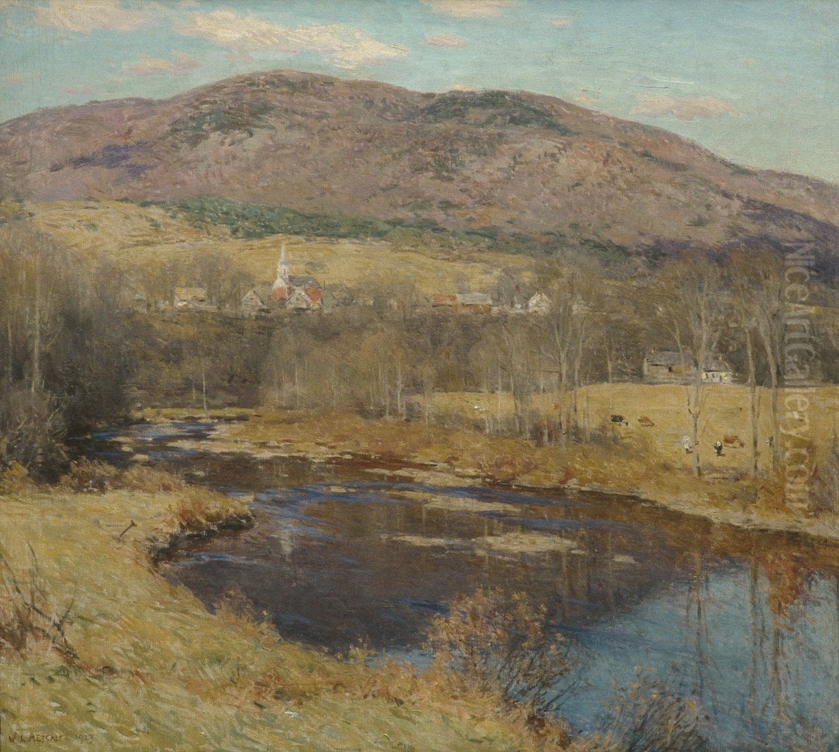 The North Country Oil Painting by Willard Metcalf