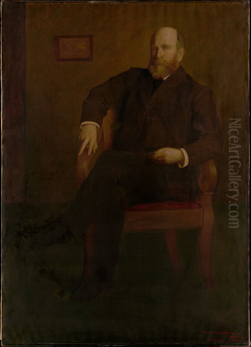 Henry George Oil Painting by George de Forest Brush