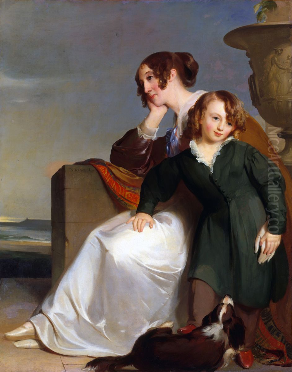 Mutter und Sohn Oil Painting by Thomas Sully