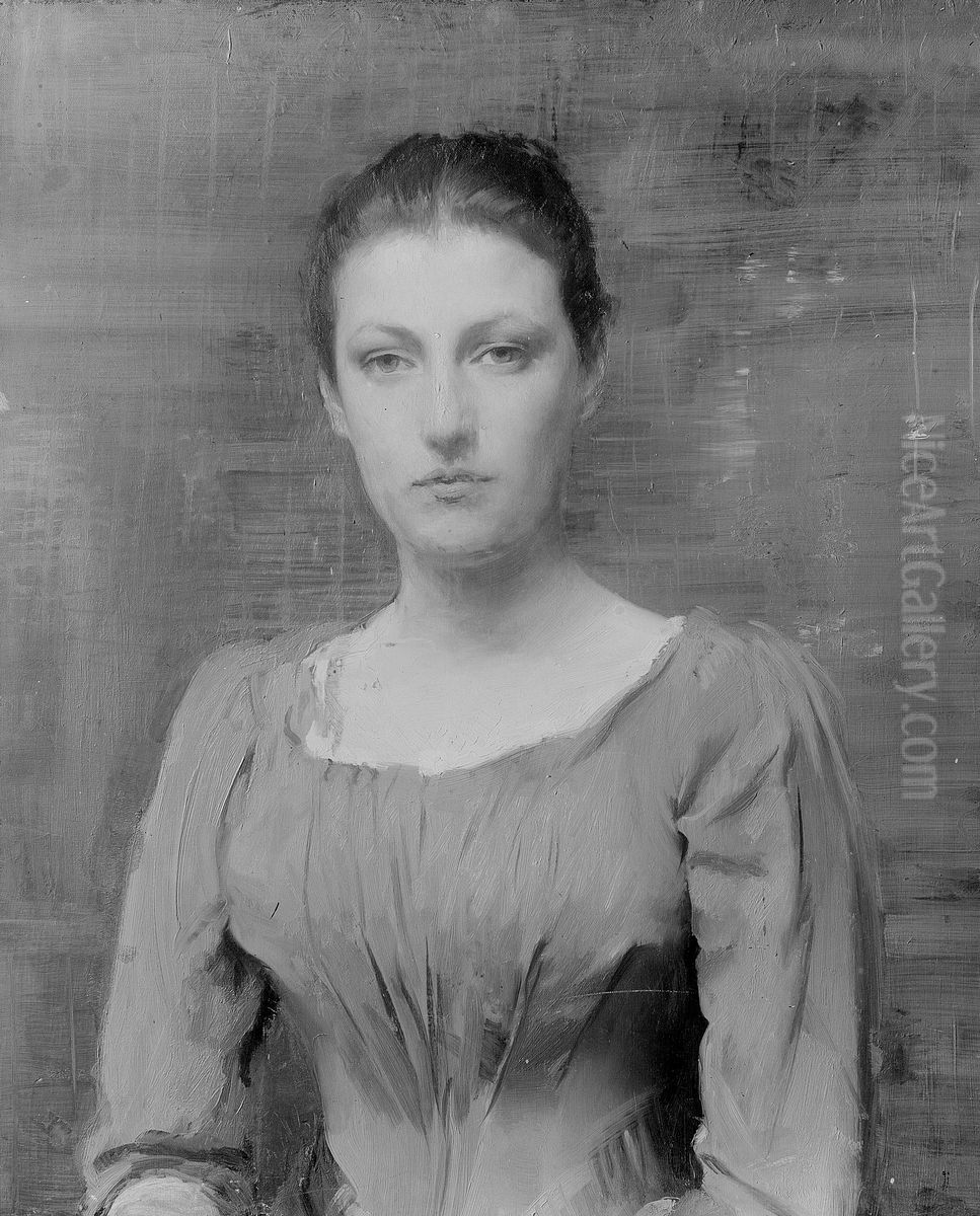 Mrs. Alfred Q. Collins Oil Painting by Alfred Quinton Collins