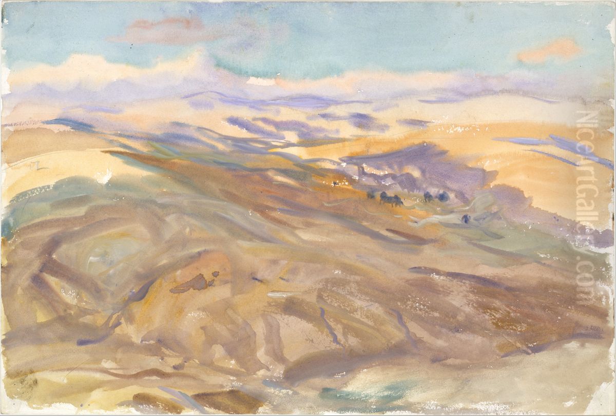 Sunset Oil Painting by John Singer Sargent