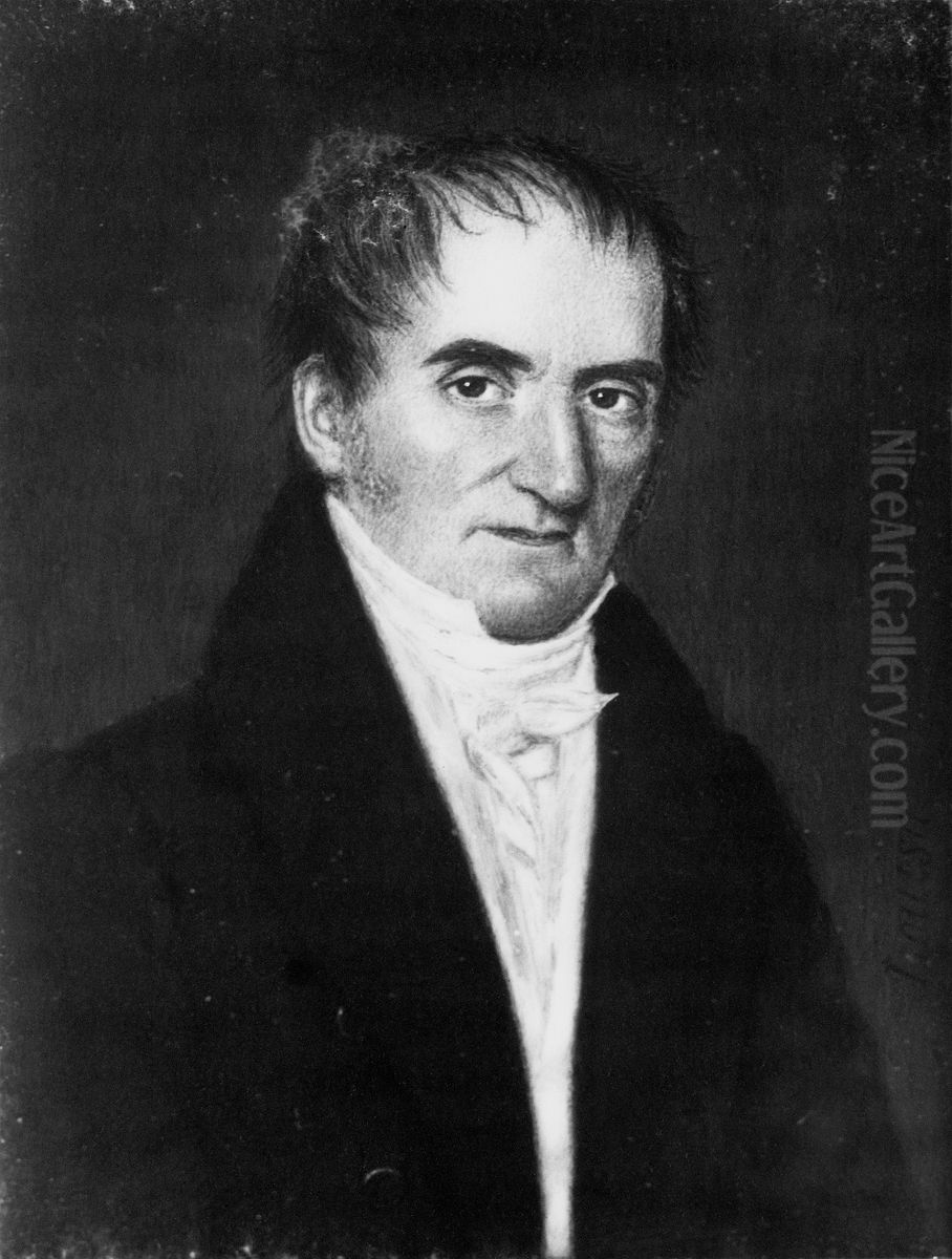 Daniel Strobel, Jr. Oil Painting by Louisa Catherine Strobel
