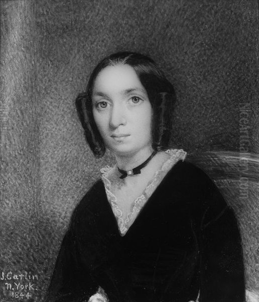 Portrait of a Lady Oil Painting by John Carlin