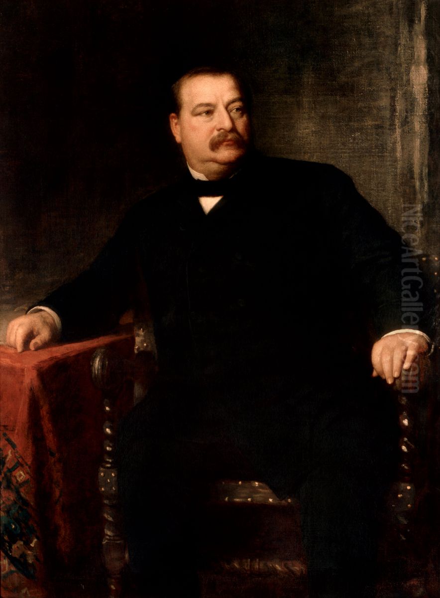 Grover Cleveland Oil Painting by Eastman Johnson