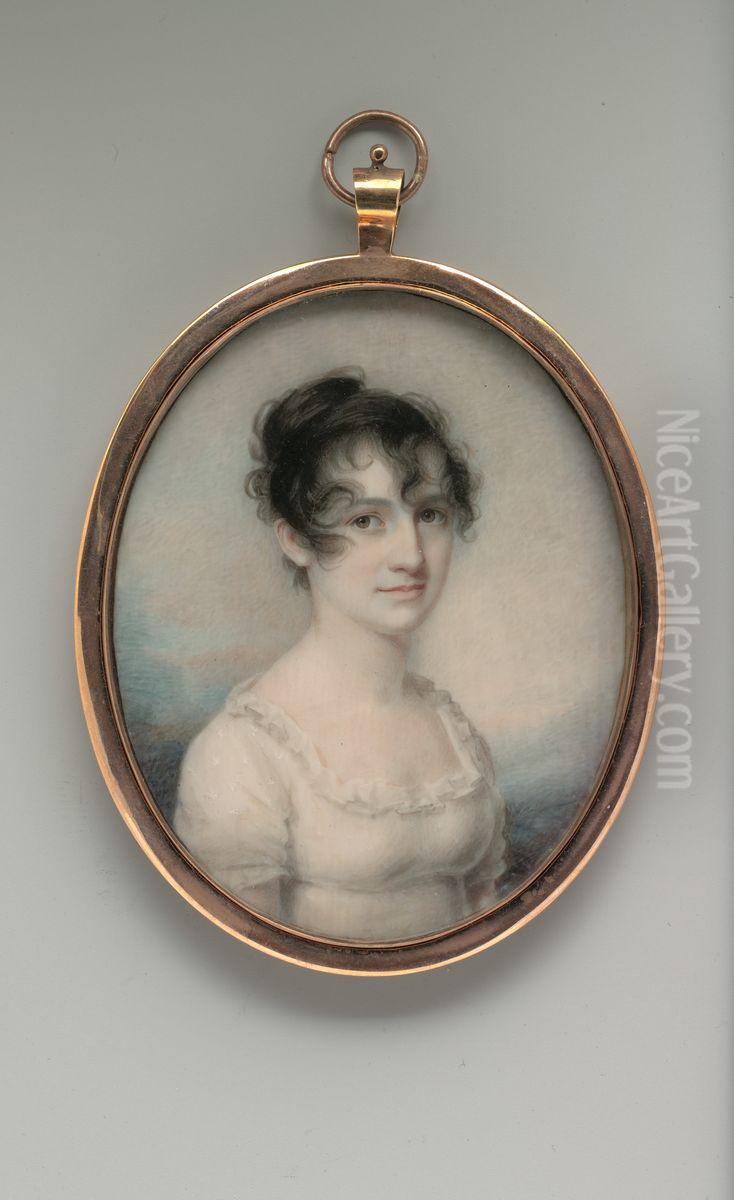 Mrs. Robert Macomb (Mary Cornell Pell ) Oil Painting by Edward Greene Malbone