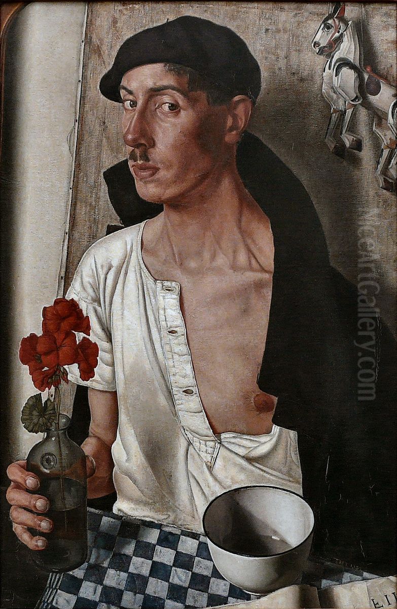 Self-portrait Oil Painting by Dick Ket