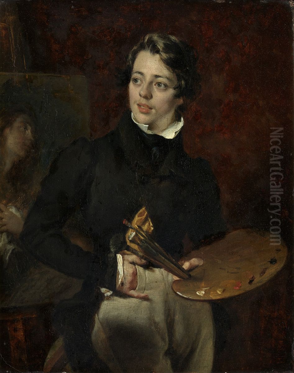 Zelfportret Oil Painting by Nicolaas Pieneman