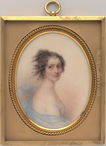 Rebecca Wetherill Oil Painting by George Hewitt Cushman