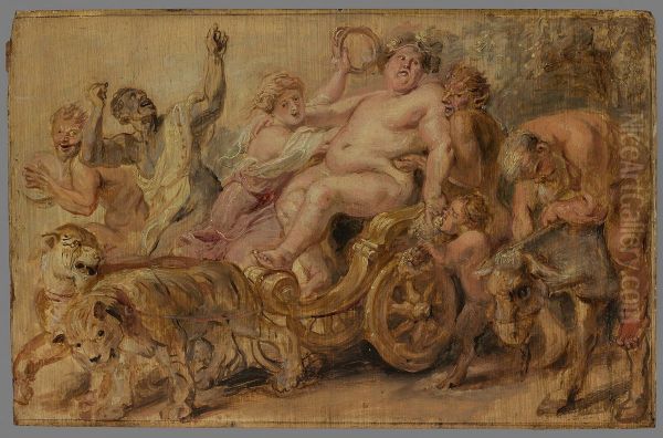 De triomftocht van Bacchus Oil Painting by Peter Paul Rubens