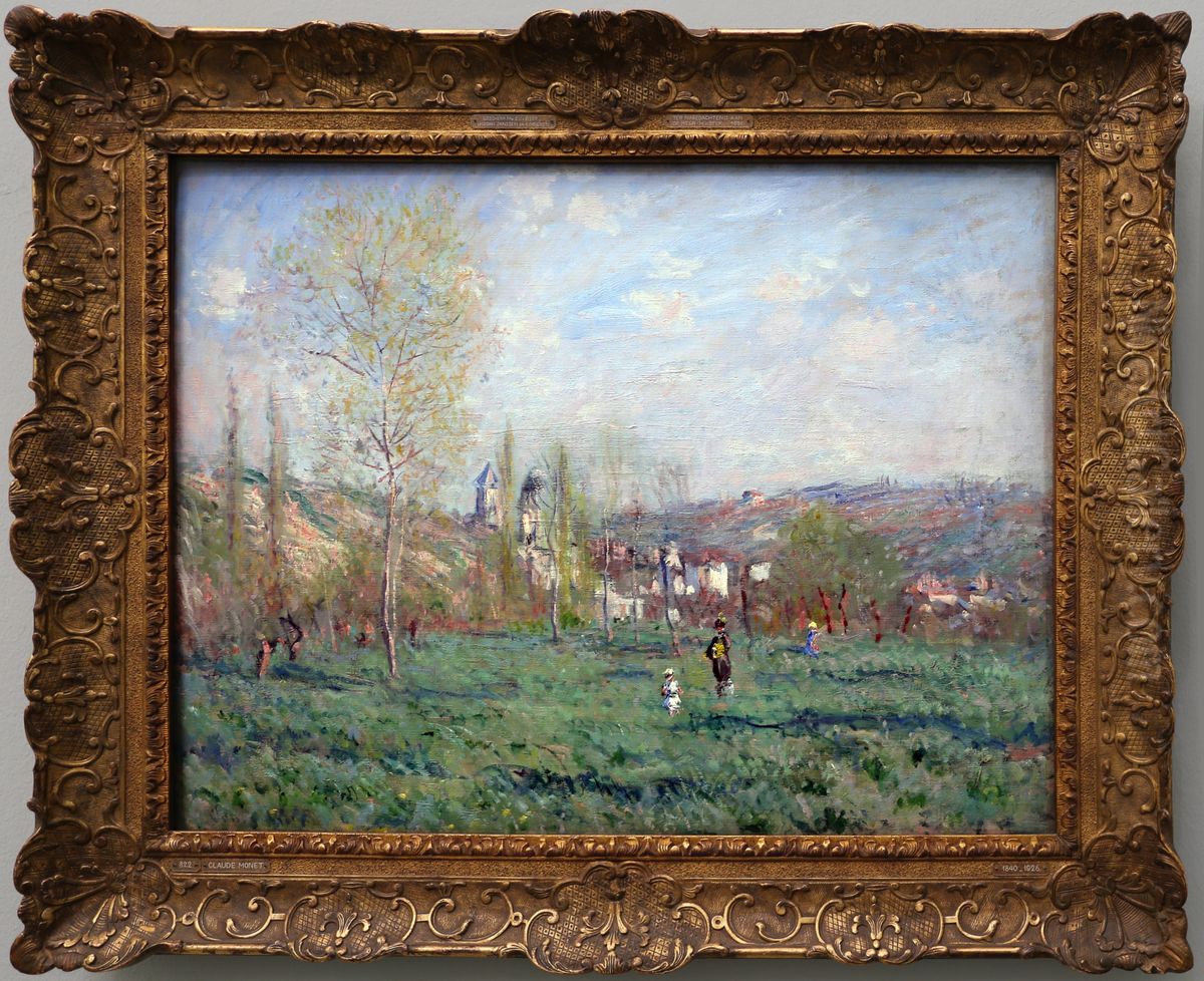 primavera a vetheuil Oil Painting by Claude Oscar Monet