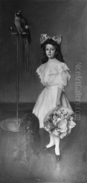Louise Oil Painting by Alphonse Jongers