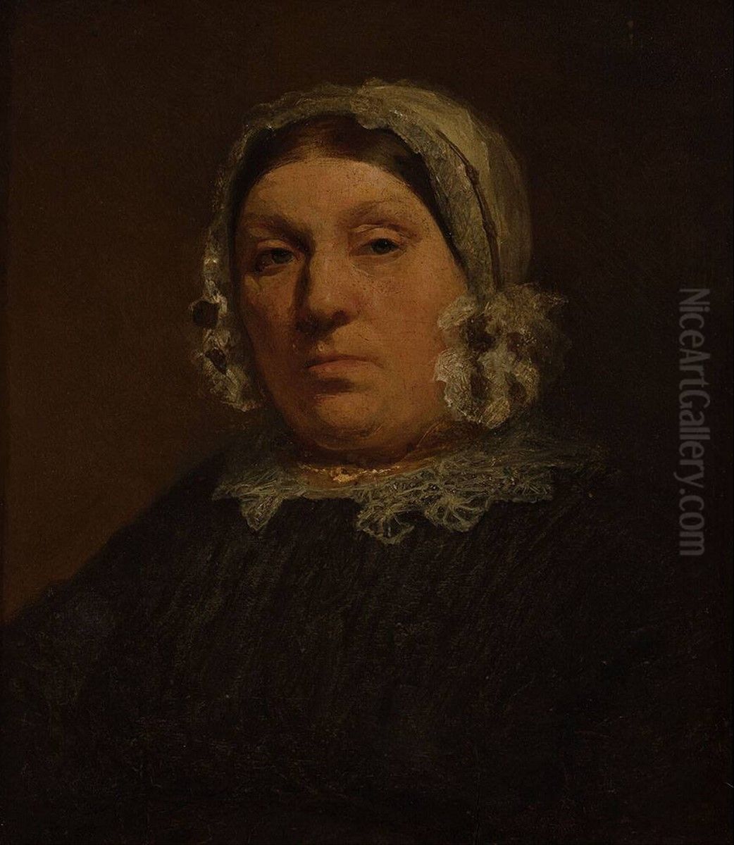 Portrait of Johanna Martina Berendes-Schmidt (1793-1868) Oil Painting by Matthijs Maris