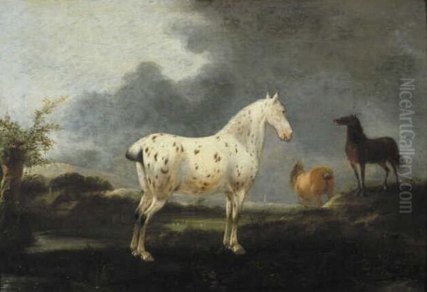 Landschap met appelschimmel Oil Painting by Pieter Wouwerman