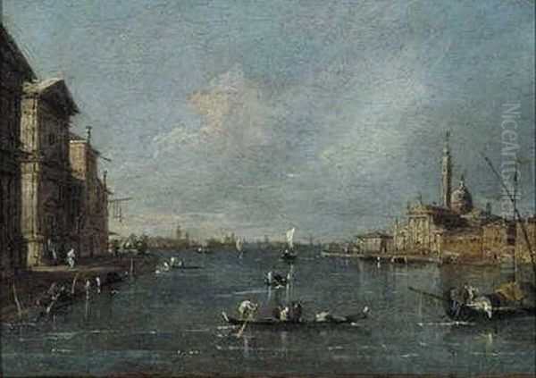 View of S. Giorgio Maggiore in Venice Oil Painting by Francesco Guardi