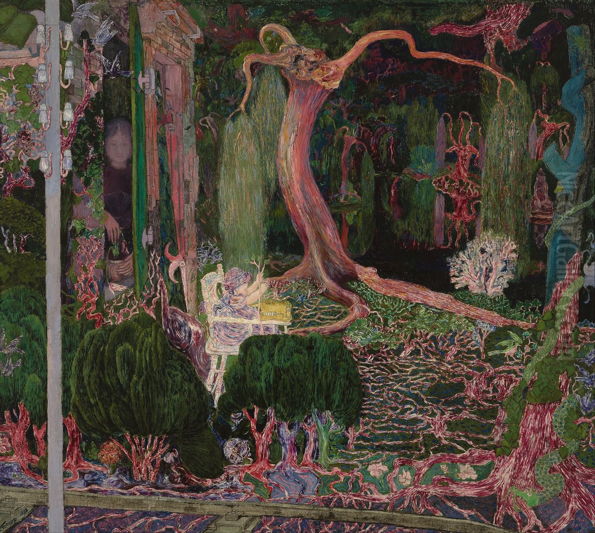 The New Generation Oil Painting by Jan Toorop