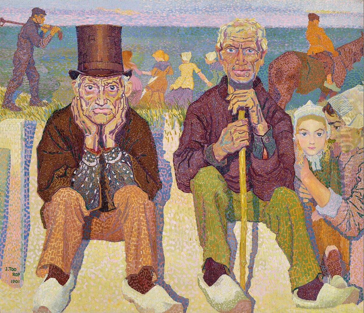The old men by the sea Oil Painting by Jan Toorop