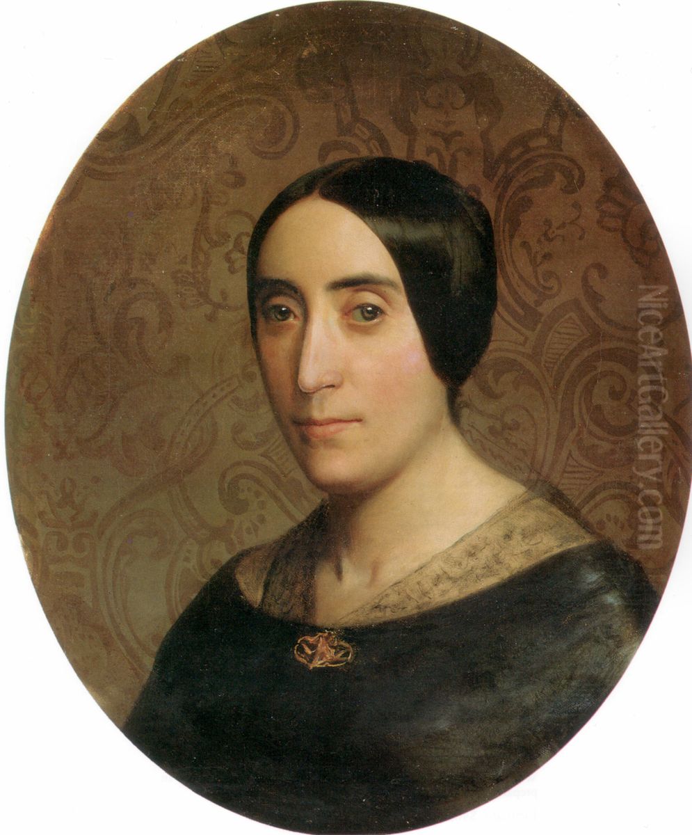 Portrait of Amelina Dufaud Bouguereau Oil Painting by William-Adolphe Bouguereau