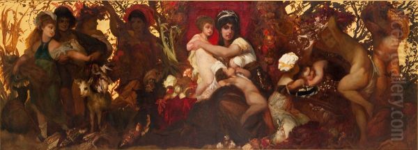 Abundantia. The Gifts of Earth Oil Painting by Hans Makart