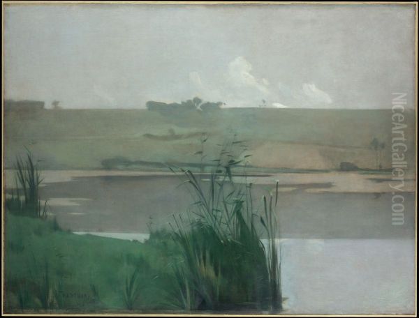 Arques-la-Bataille Oil Painting by John Henry Twachtman
