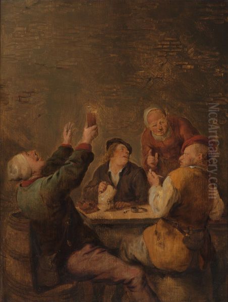 Vrolijk gezelschap Oil Painting by Jan Miense Molenaer