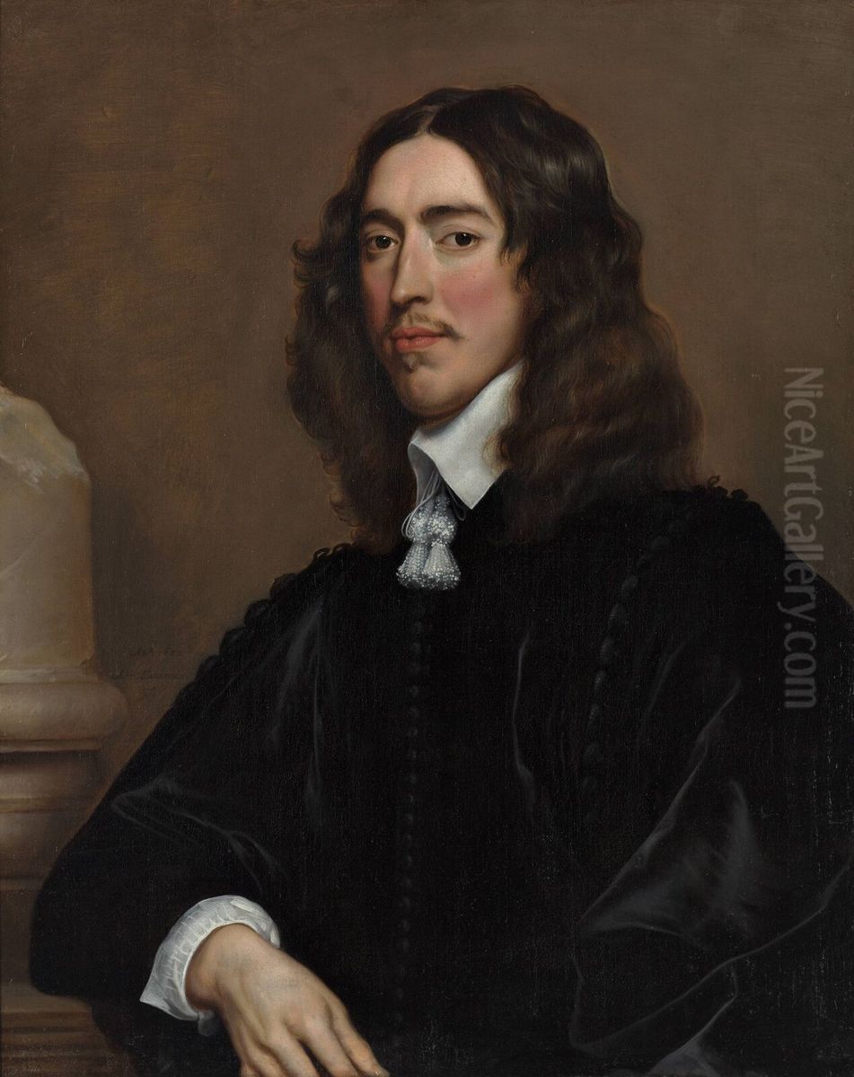 Portrait of Johan de Witt (1625-1672) Oil Painting by Adriaen Hanneman