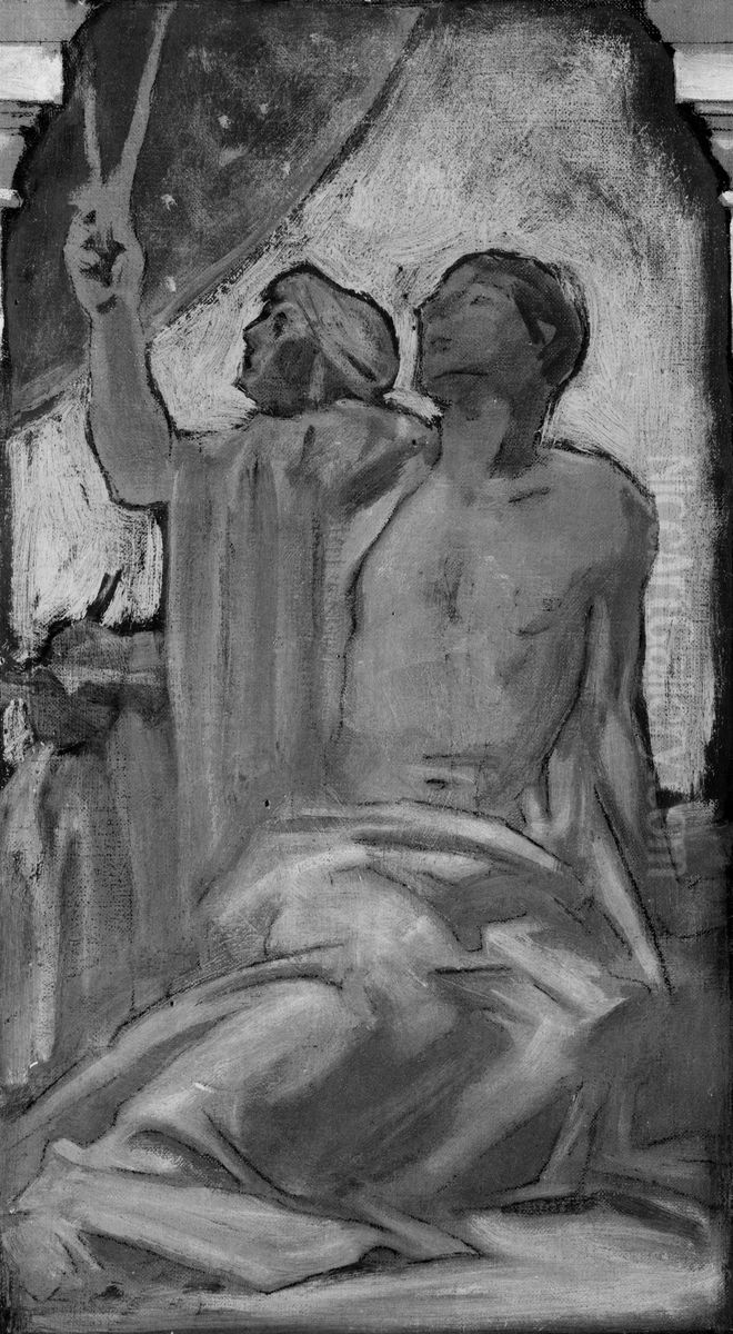 A Preparation for the Mural in the Museum of Fine Arts, Boston Oil Painting by John Singer Sargent