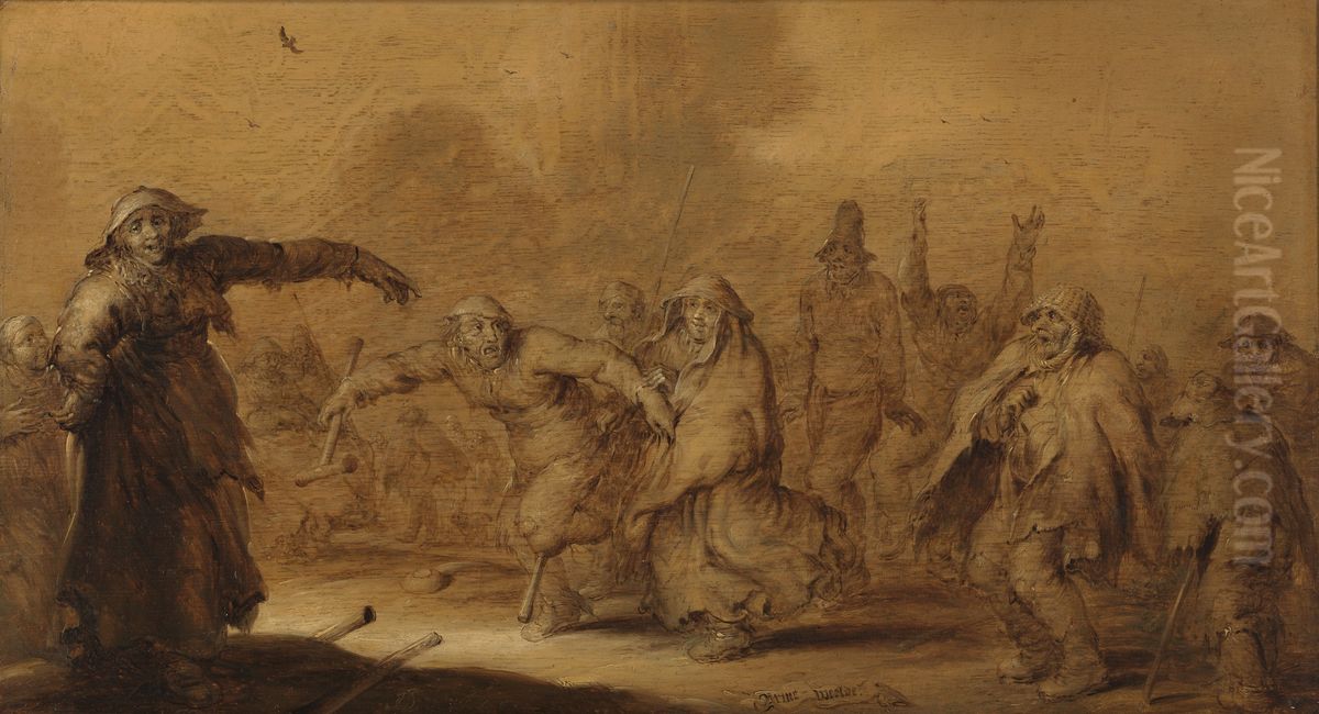 Arme Weelde Oil Painting by Adriaen van de Venne
