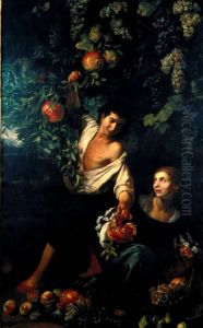 Harvest of pomegranates