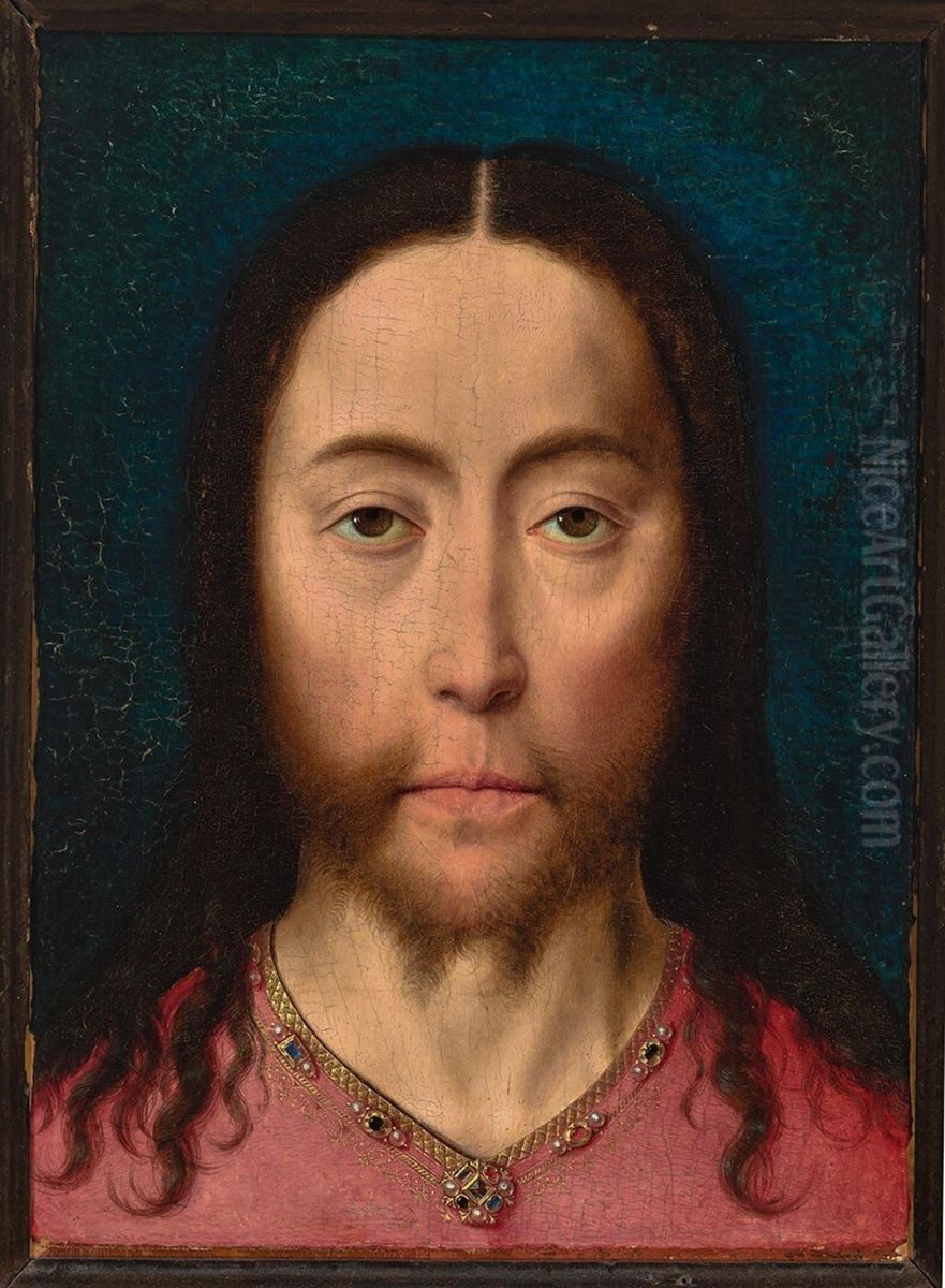 Christus Salvator Mundi Oil Painting by Dieric Bouts Christus Salvator Mundi Oil Painting by Dieric Bouts