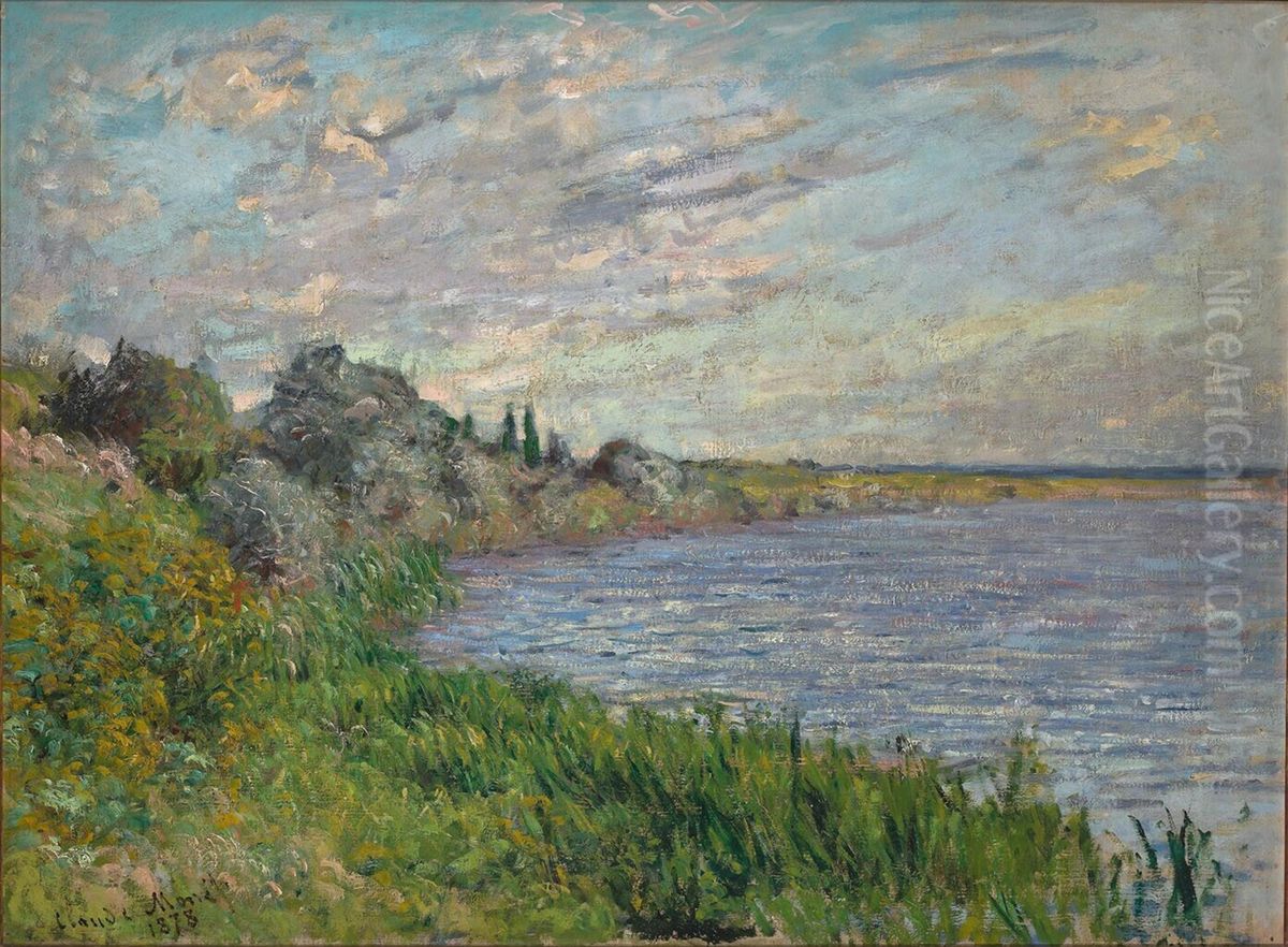 The Seine at Vetheuil Oil Painting by Claude Oscar Monet The Seine at Vetheuil Oil Painting by Claude Oscar Monet