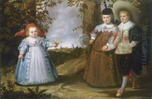 Portrait of Jacob (1627-....), Elisabeth (1629-1678) and Cornelia Francken (1633-...)